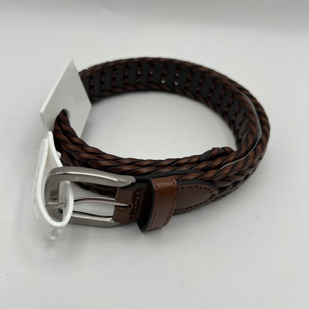 NWT Crown & Ivy Boys Kids Braided Belt Size M ( 7-10 ) NEW Brown